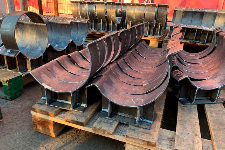 Fabricación de estructura liviana 6 Soportes de cañería